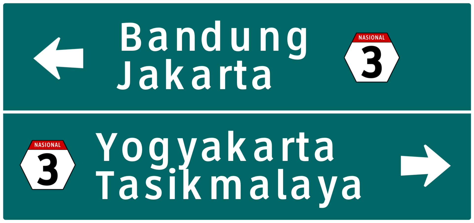 rambu rute jalan